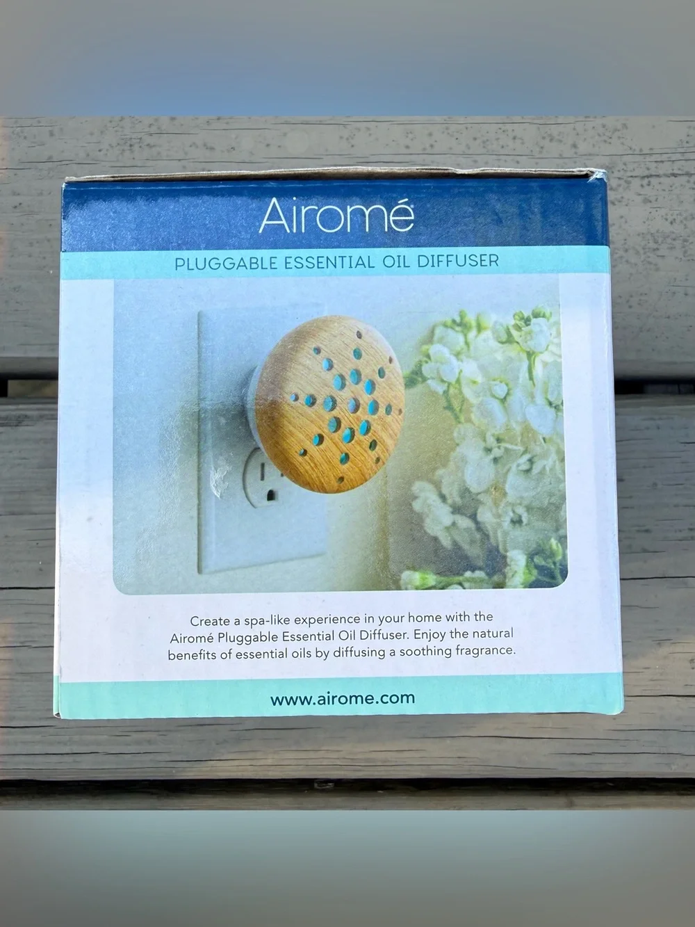 NIB Airomé Bamboo Pluggable Essential Oil Diffuser